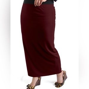 *NUGGLES BURGUNDY 31” SKIRT*